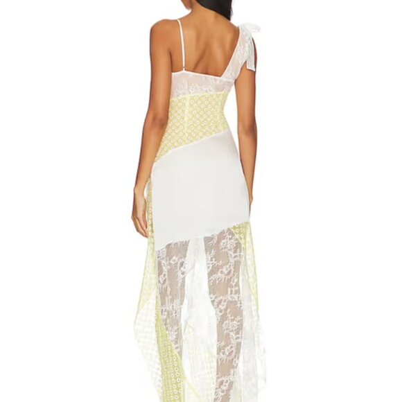 Janis Maxi Dress MAJORELLE | Ivory & Pale Yellow - Picture 3 of 3